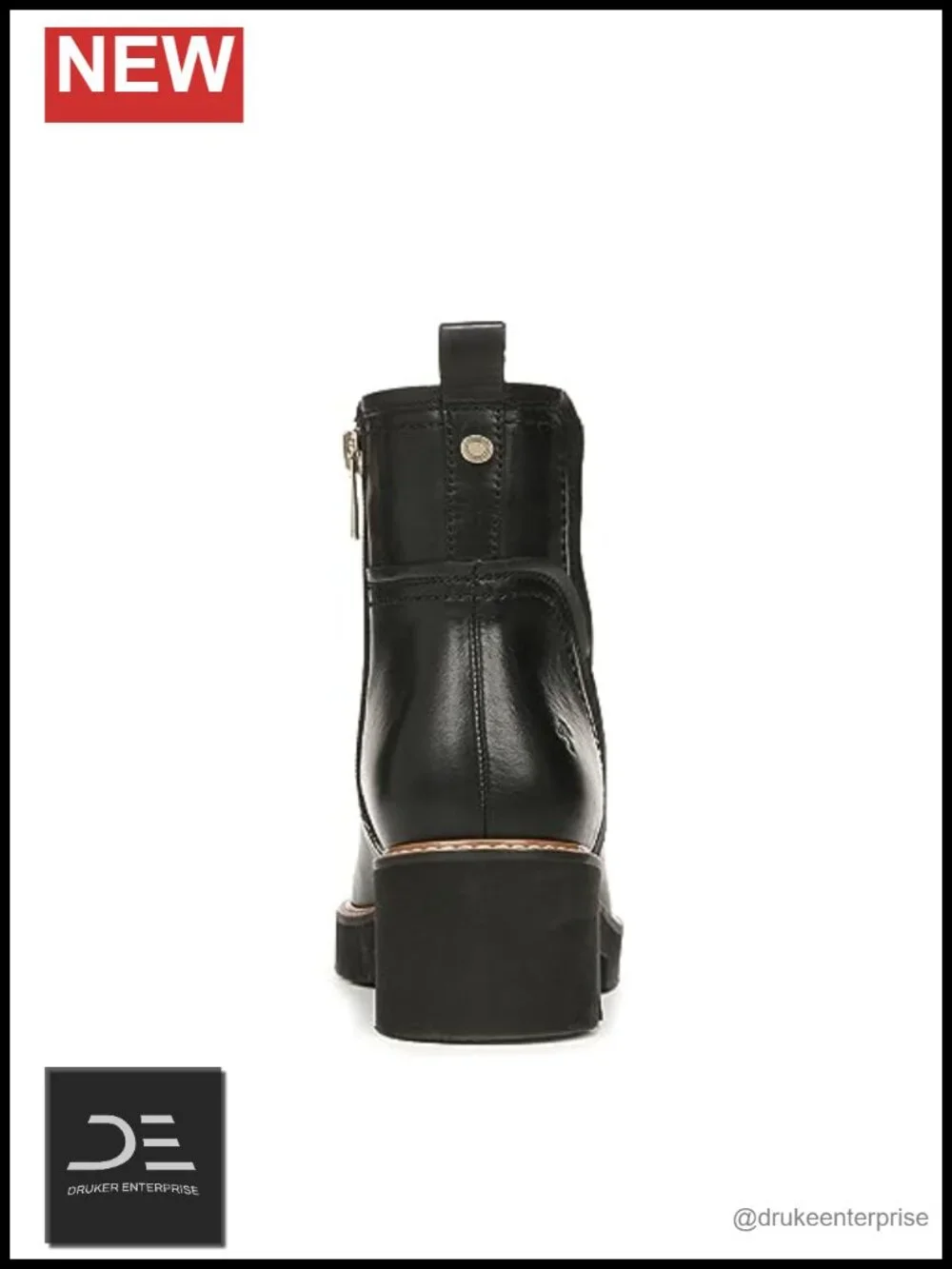Naturalizer Ankle Boots Water-Repellent Leather Lug Sole Chelsea Booties